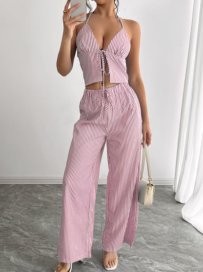 Women's SOERA Simone Striped Halter Top
