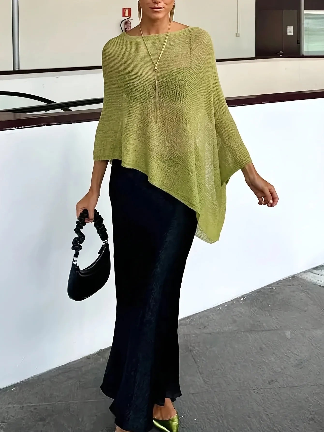 Women's Celeste Batwing Knitted Shawl Top