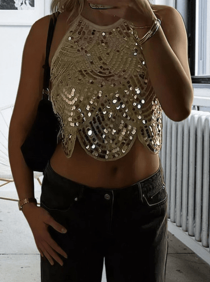 Women's SOERA Sophia Sequin Halter Top