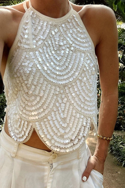 Women's SOERA Sophia Sequin Halter Top