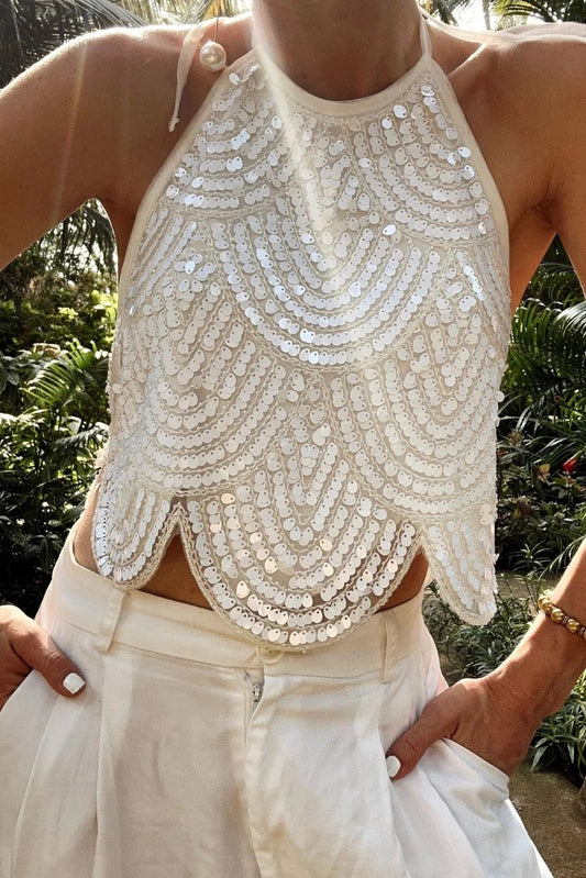 Women's SOERA Sophia Sequin Halter Top